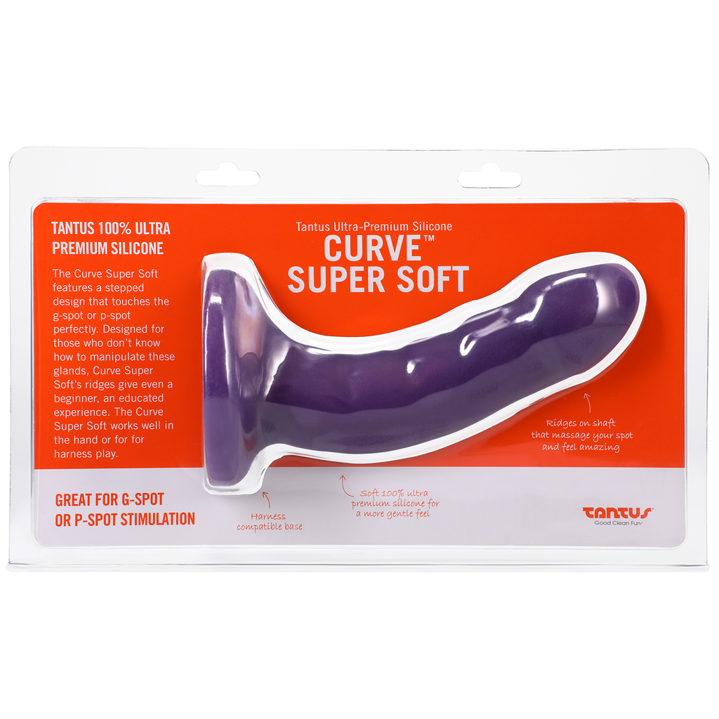 Silicone Curve Dildo Amethyst