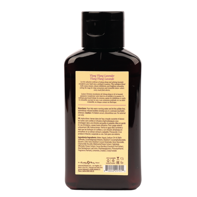 Hemp Seed at Night Bubble Bath Aphrodisiac Collection Ylang Ylang Lavender 2oz / 60ml