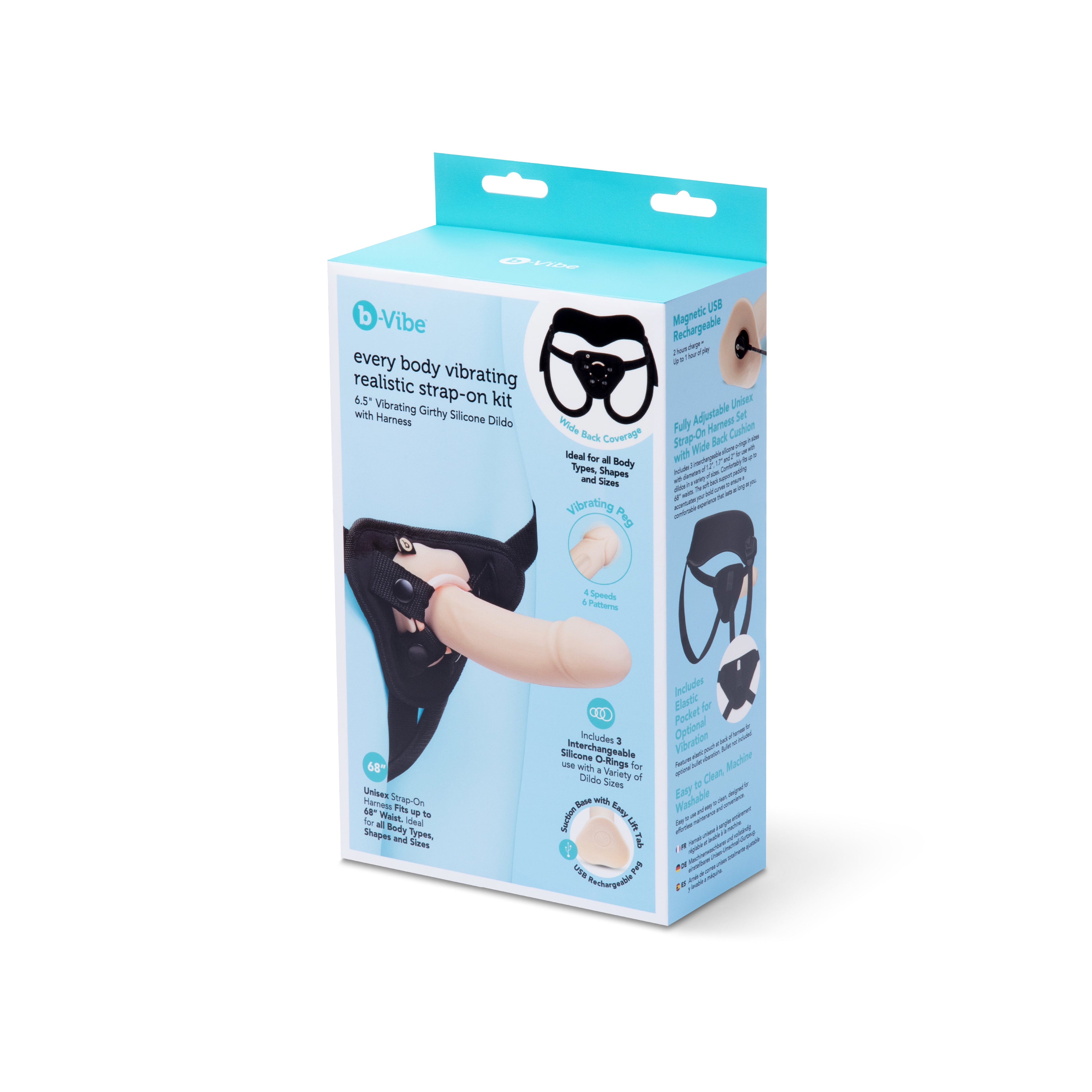 EVERY BODY VIBRATING REALISTIC STRAP-ON KIT