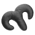 Arie Duo Spooning Pillow with Palm Vibrator Black