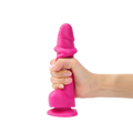 SLIDING SKIN REALISTIC DILDO FUCHSIA M