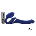 MULTI ORGASM BENDABLE STRAP-ON - XL - NIGHT BLUE
